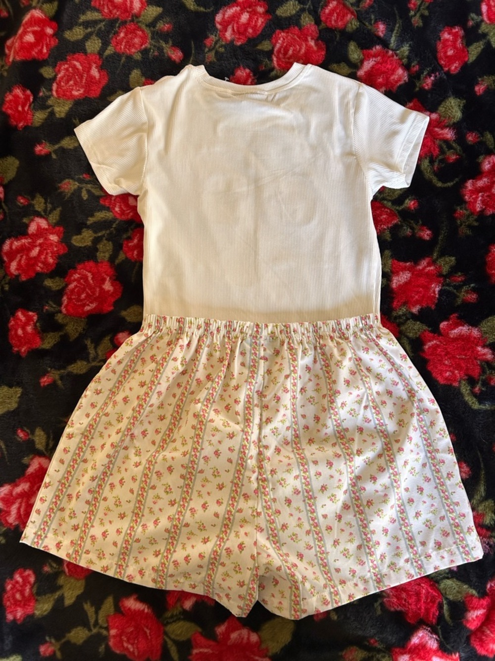 ***SOLD*** Just Polly Matching Tee and Shorts Rose Coquette Set - Picture 14 of 16